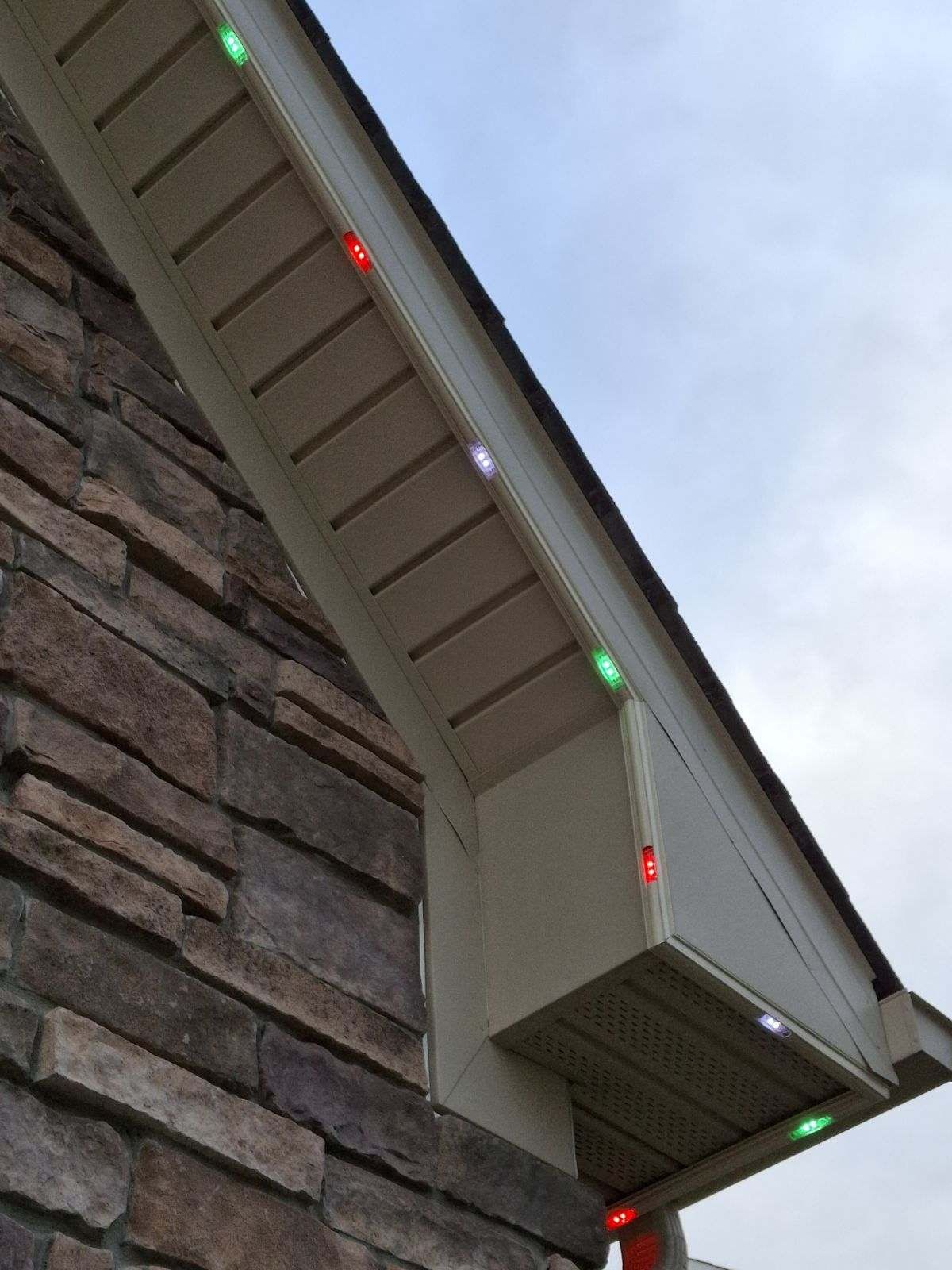 discreet permanent lighting track installation